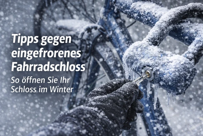 Tipps gegen eingefrorenes Fahrradschloss – So öffnen Sie Ihr Schloss im Winter