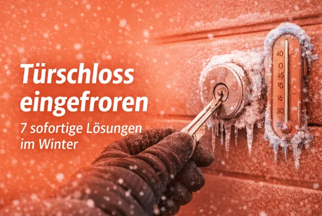 Türschloss eingefroren – 7 sofortige Lösungen im Winter