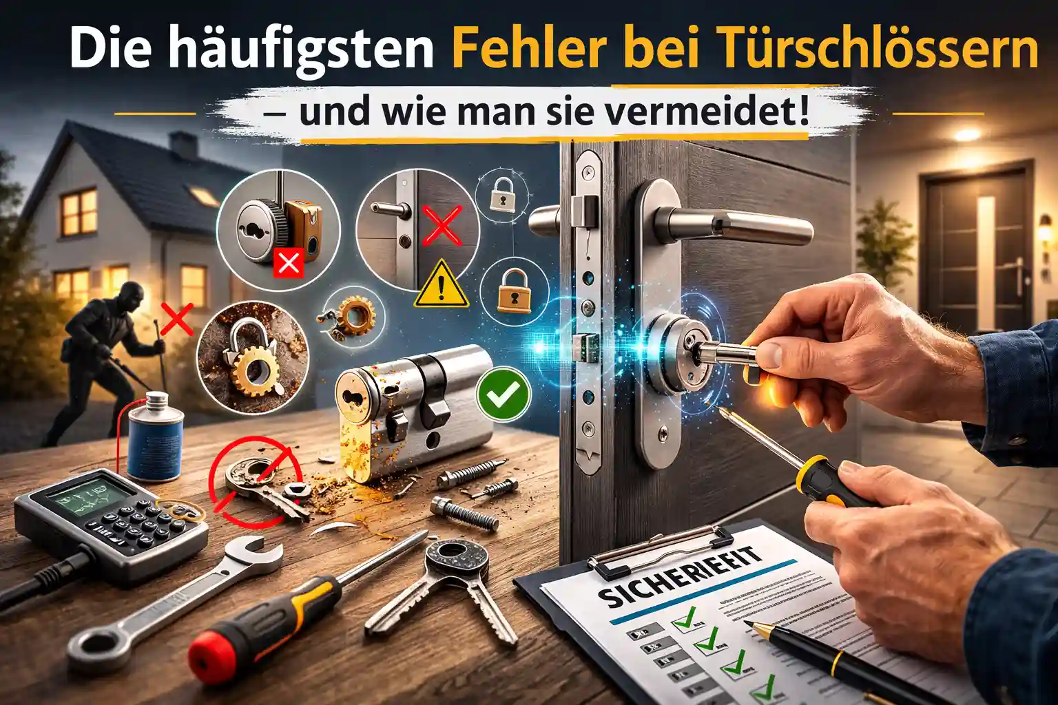 Die häufigsten Fehler bei Türschlössern – und wie man sie vermeidet